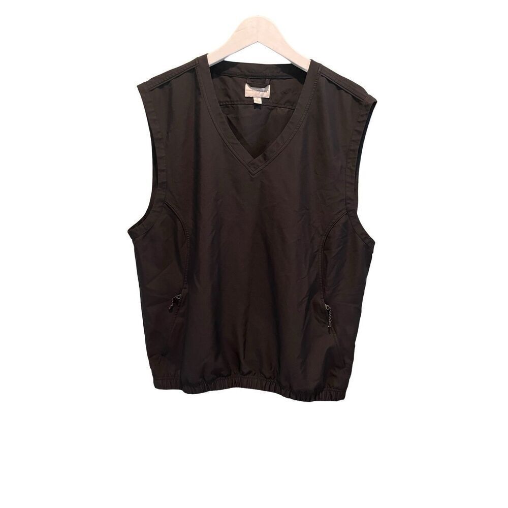 Cutter & Buck black golf vest with pockets - L
